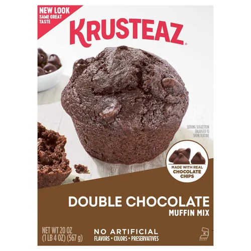 Miniatura 23 de Krusteaz Paquete Variado, Mezcla de Muffin con Remolino de Canela y Migas (21 oz), Mezcla de Muffin de Arándano Rojo y Naranja (18.6 oz), Mezcla