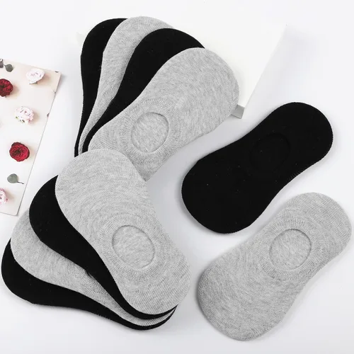 Miniatura 15 de Witwot 10 pares de calcetines invisibles para niños y niñas, antideslizantes, de corte bajo, calcetines tobilleros