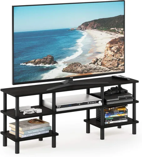 Miniatura 21 de Furinno JAYA - Soporte para TV, roble francés, gris/negro Roble Francés/Negro