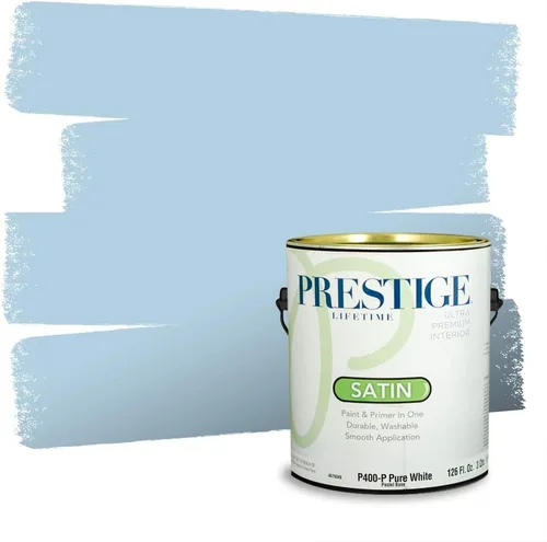 Miniatura 490 de Pintura Exterior + imprimación PRESTIGE, todo-en-uno, 1 galón, acabado mate, color comparable al Valspar* Royal Gray* VS151-Gris real