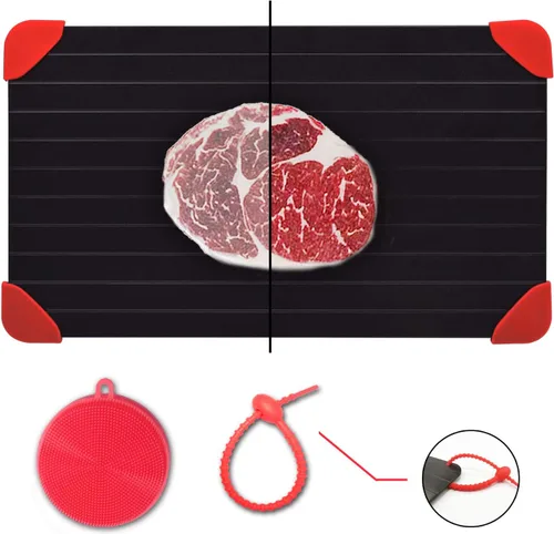 Bandeja de descongelación para carne congelada forma rápida y segura de descongelar alimentos de gran tamaño descongelar platos descongelados por