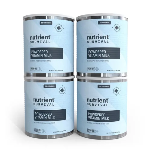 Miniatura 10 de 4 Latas, Equivalente a 70 Huevos por lata - Nutrient Survival Huevos en Polvo con Vitaminas Liofilizados Suministros para Preparacionistas