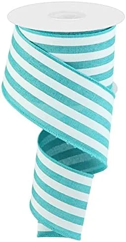 Miniatura 16 de Cinta de borde con alambre de rayas verticales, 10 yardas (negro, blanco, 1.5 pulgadas)