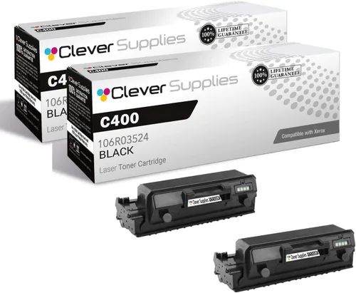 Miniatura 197 de CS compatible Xerox Phaser 6510/WorkCentre 6515 (106r03480) 2 cartuchos de tóner negro para Phaser 6510, WorkCentre 6515 2 negro