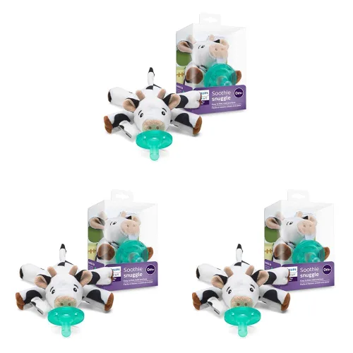 Miniatura 11 de Philips Avent Soothie Snuggle Portachupetes con Chupete Desmontable, 0m+, Vaca, SCF347/05