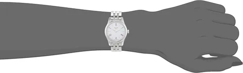 Miniatura 3 de Tissot Tradition Reloj de acero inoxidable para señoras con esfera blanca fina T0630091101800