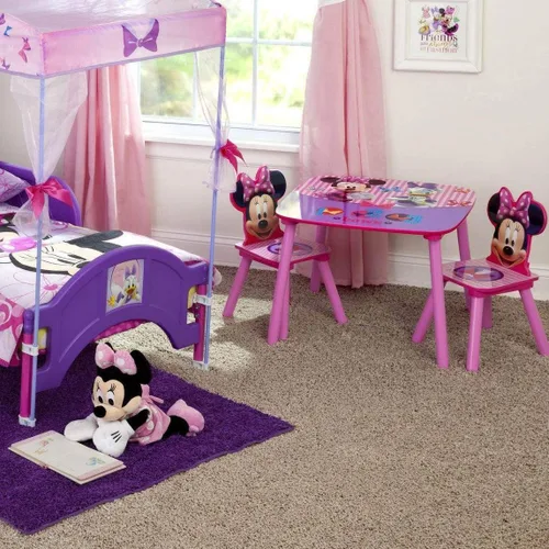 Miniatura 5 de Delta Children - Juego de mesa y sillas para niños con diseño de Disney Minnie Mouse, set de 3 piezas (incluye 2 sillas) - Ideal para hacer