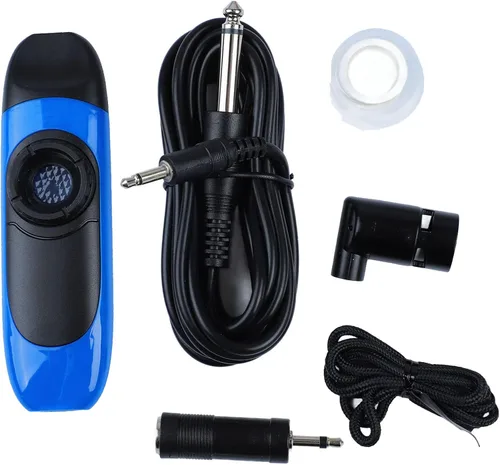 Miniatura 9 de Eléctrico, 4.3 Profesional con recogida y adaptador, Instrumentos musicales de tono ajustable, Kazoos coloridos con diafragmas de flauta, Boquilla