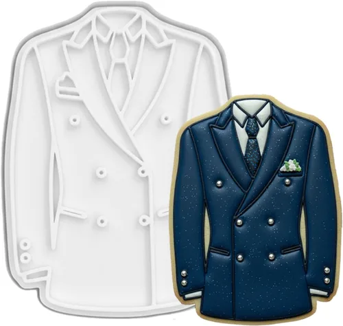 Miniatura 32 de Juego de 11 cortadores de galletas de amor con sello 3D de ácido poliláctico (PLA) para cocina, pastel, vestido de boda, formas de anillo de amor