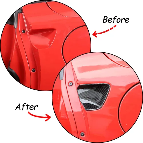Miniatura 2 de Cubierta protectora de pintura para manija de puerta de automóvil, cubierta protectora de arañazos compatible con Chevrolet Corvette C7 2014 2015