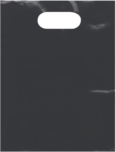 SSWBasics Bolsas pequeñas de mercancía negras de baja densidad - 9 pulgadas de ancho x 12 pulgadas de alto - Caja de 1000 - Negro