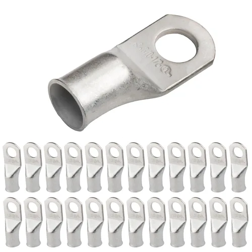 Miniatura 228 de SELTERM 5 piezas terminales de cable de cobre estañado 1/0 AWG perno de 1/2", extremos de cable de batería, terminales de anillo, conectores
