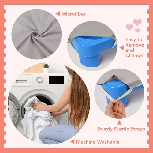 Miniatura 4 de RowinsyDD 10 sábanas de cuna para guardería, 23 x 51 pulgadas, sábana tamaño cuna gris con bucles elásticos en las esquinas para niños y niñas