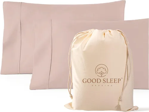 Miniatura 20 de Juego de 4 fundas de almohada estándar de 1000 hilos, 100% algodón egipcio, con algodón de fibra larga y tejido satinado, suaves y sedosas, como