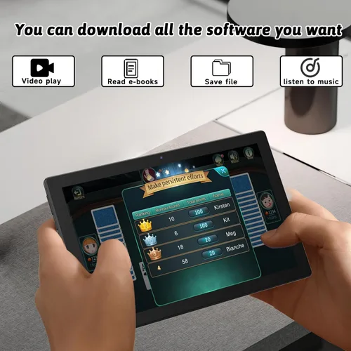 Miniatura 6 de ATOZEE Tableta Android de 10 Pulgadas con Estuche Protector para Tabletas y Lápiz Táctil Android 15 Tablets 5G WiFi-6 Pantalla IPS Full HD de 1280 *