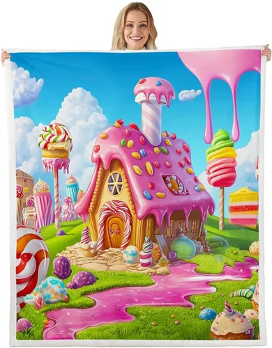Miniatura 19 de Manfei Manta Kawaii con estampado de gato estrellado para niños y niñas, decoración de habitación de niños y niñas, manta negra Kawaii animal