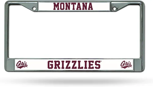 Miniatura 33 de Rico Industries NCAA Premium 12" x 6" Chrome Frame with Plastic Inserts - Car/Truck/SUV Automobile Accessory