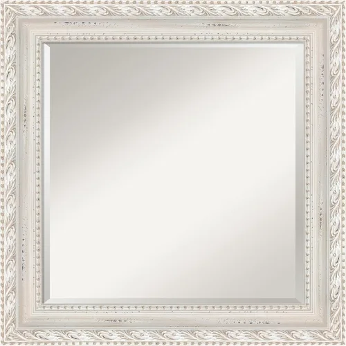 Miniatura 20 de Amanti Art Espejo de pared, espejo de marco de madera blanca lavada para decoración de pared o uso como espejo de baño para sobre el fregadero