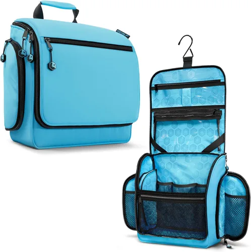 Miniatura 25 de VENTURE 4TH Neceser de viaje colgante para mujeres y hombres - Organizador grande de artículos de tocador con 18 compartimentos, bolsa extraíble