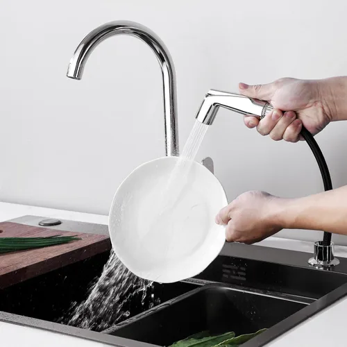 Miniatura 2 de Reemplazo del rociador de fregadero de cocina para Moen 136103C 136103SL, cabezal rociador lateral de cocina y conjunto de manguera (cromado)