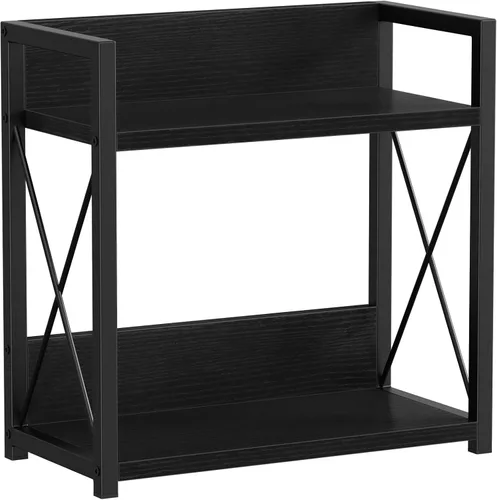 Miniatura 9 de Giikin Organizador de encimera de cocina, organizador de barra de café de 2 niveles, estante de especias negro para encimera, estantes de encimera