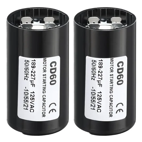 Miniatura 9 de PATIKIL Condensador de arranque del motor, 2 unidades 88-108uF/Mfd 125V 50/60Hz CD60 Condensador de funcionamiento para arranque de motor eléctrico