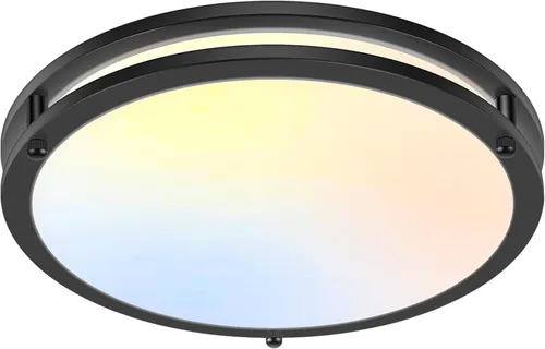 Miniatura 11 de Luces de Techo LED de 12 Pulgadas 36W, 2700K/3000K/4000K/5000K/6500K Ajustables de Montaje Empotrado, 3200LM Súper Brillantes Regulables Accesorio