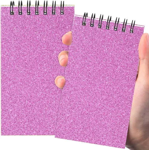 Miniatura 23 de Tenceur 100 piezas de cuadernos de bolsillo pequeños a granel, 3 x 5 pulgadas, cuadernos de notas en espiral mini con tapa superior, cuadernos