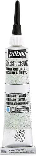 Miniatura 11 de Pebeo 773000 Vitrail, Pintura Dimensional para Contorno en Relieve, Tubo de 20 ml con Boquilla - Oro Dorado