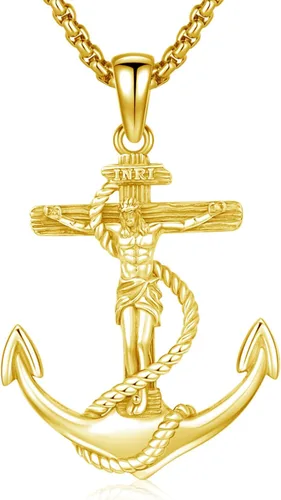 Miniatura 432 de Collar de plata de ley 925 con medalla de San Patrón, colgante de protección católica, amuleto, joyería religiosa para hombres y mujeres