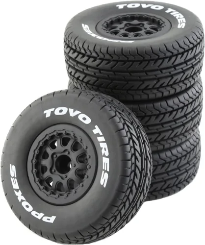 Lifehead 1/10 RC Short Course - Neumáticos para camiones todo terreno, adecuados para TRAXXAS Slash4X4 ARRMA SENTON 4X4 V3 Losi Ford Raptor Baja