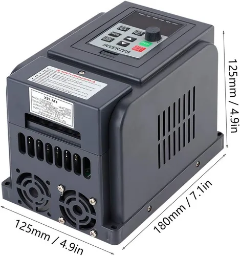 Miniatura 2 de ViaGasaFamido VFD Inversor Variable Frecuencia Drive 1 Fase 220V Entrada 3 Fase 380V Salida AT4-1500X 400Hz 8A Controlador de velocidad del motor