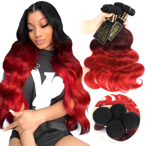 Miniatura 30 de QTHAIR Extensiones de cabello humano brasileño ondulado de grado 18A #613 con cierre de encaje HD 4x4