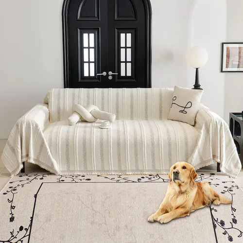 Miniatura 28 de HAOMAIJIA Funda de sofá antideslizante para sofá de 2 cojines, fundas de sofá seccionales lavables para perros y mascotas, protector de muebles