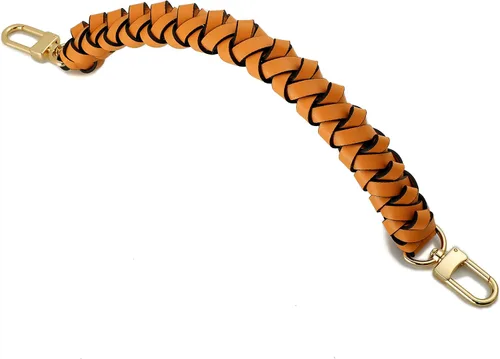 Miniatura 6 de GOXTECH Mango trenzado superior de piel auténtica de 12 pulgadas, adecuado para bolsas de cubo Hobo