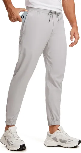 CRZ YOGA Pantalones deportivos de golf elásticos en 4 direcciones con bolsillos de 30 pulgadas para hombre, pantalones de trabajo, gimnasio,