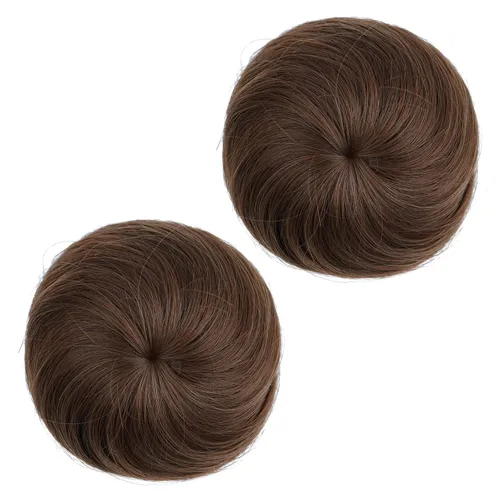 Miniatura 15 de 2 extensiones de moño de cabello, accesorio de peluca, extensiones de cabello rizado y ondulado, extensiones de cabello recogido, extensión de moño