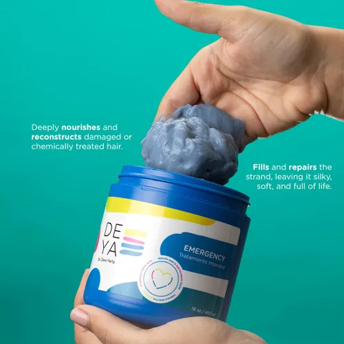Miniatura 3 de DEYA Emergencia Reparadora Hidratante Máscara de Emergencia Reparadora Proteína Hidratante con Aceites de Argán, Oliva, Macadamia y Aguacate. 16 OZ