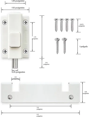 Miniatura 3 de SDGINA Cerradura de puerta corredera para puerta corrediza de cristal, cerraduras de seguridad para puertas corredizas de patio, tamaño de cerradura