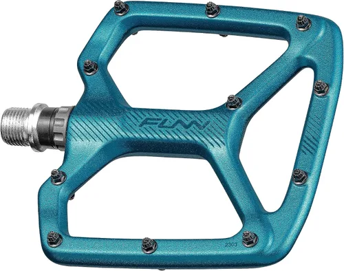 Miniatura 11 de Funn Python - Pedales planos de bicicleta - Pedales de bicicleta de plataforma ancha para bicicleta de montaña BMX/MTB, eje CrMo de 9/16 pulgadas