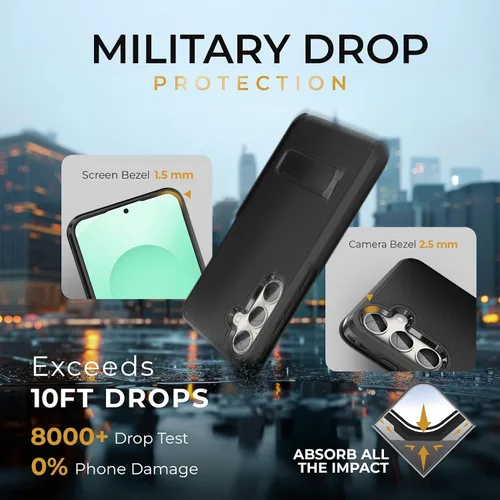 Miniatura 7 de MOTIVE Funda diseñada para Samsung Galaxy S25 Plus con clip para cinturón, compatible con MagSafe Qi2, protección contra caídas de grado militar