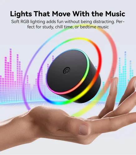 Miniatura 7 de dbsono Pequeño altavoz Bluetooth portátil – Regalos de agradecimiento para profesores y graduación, altavoz magnético 3 en 1 con luces que cambian