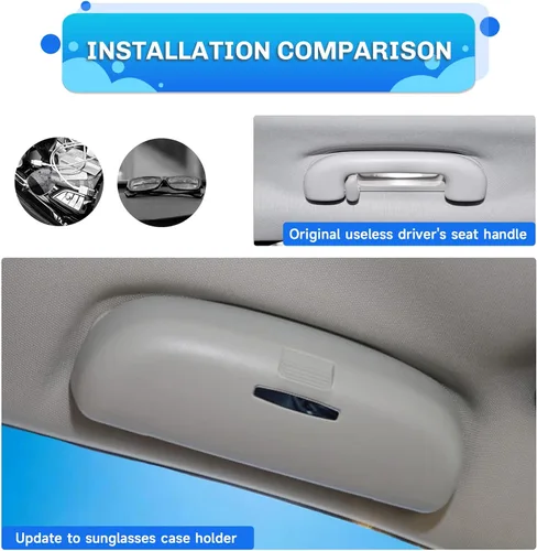 Miniatura 3 de SXCY para Hyundai Tucson/Ioniq 5 2022-2025 2026 - Caja porta gafas, compatible con accesorios Hyundai Tucson/Ioniq 5 2022-2024 2025 2026, estuche