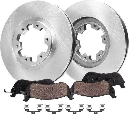 Miniatura 28 de Detroit Axle - Kit de freno trasero para Chevy Equinox Captiva Sport GMC Terrain Pontiac Torrent Saturn Vue Pinzas de freno de disco con soportes