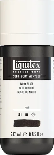 Miniatura 52 de Liquitex Professional Soft Body - Pintura acrílica, botella de 2 onzas (59 ml), blanco titanio Titanio Blanco