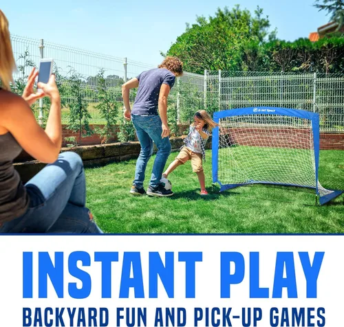 Miniatura 5 de Red de fútbol para porterías de fútbol, porterías de fútbol emergentes para niños para práctica y entrenamiento en el patio trasero, portátil