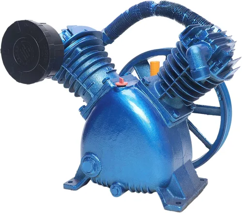 Miniatura 4 de Cabezal de bomba de compresor de aire 5.5HP 21CFM 175PSI 800RPM Unidad de bomba de compresor de aire estilo V con volante de inercia, cilindro