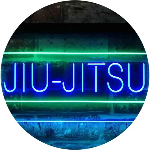 Miniatura 20 de ADVPRO Jiu-Jitsu Brasileño Sport Dual Color LED Neon Sign Azul y Rojo 12 x 8 pulgadas st6s32-i3836-br