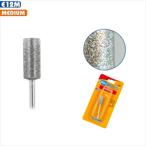 Miniatura 3 de Medicool Broca de herramienta de uñas para limar y dar forma a barril de diamante E12M