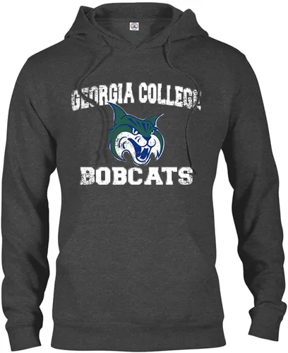 Miniatura 10 de Sport Your Gear Sudadera con capucha retro envejecida con licencia oficial de la NCAA para el día del juego, ropa para fanáticos Kent Navy Heather